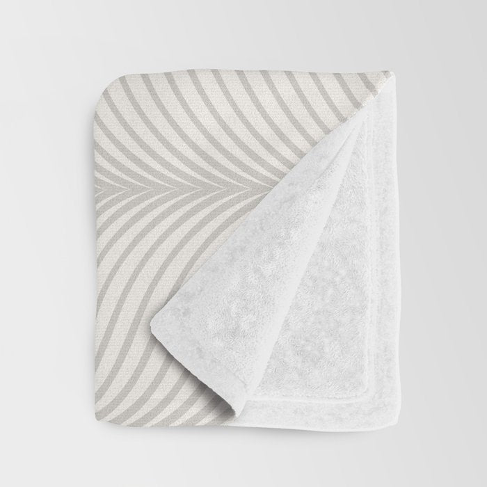 Elysian XVII Grey White Throw Blanket Gallery Image 3