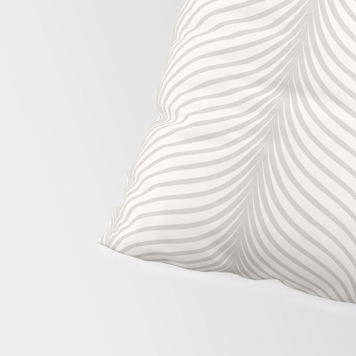 Elysian XVII Grey White Pillow Sham Gallery Image 4