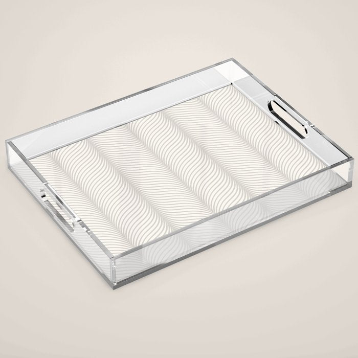 Elysian XVII Grey White Acrylic Tray Gallery Image 1