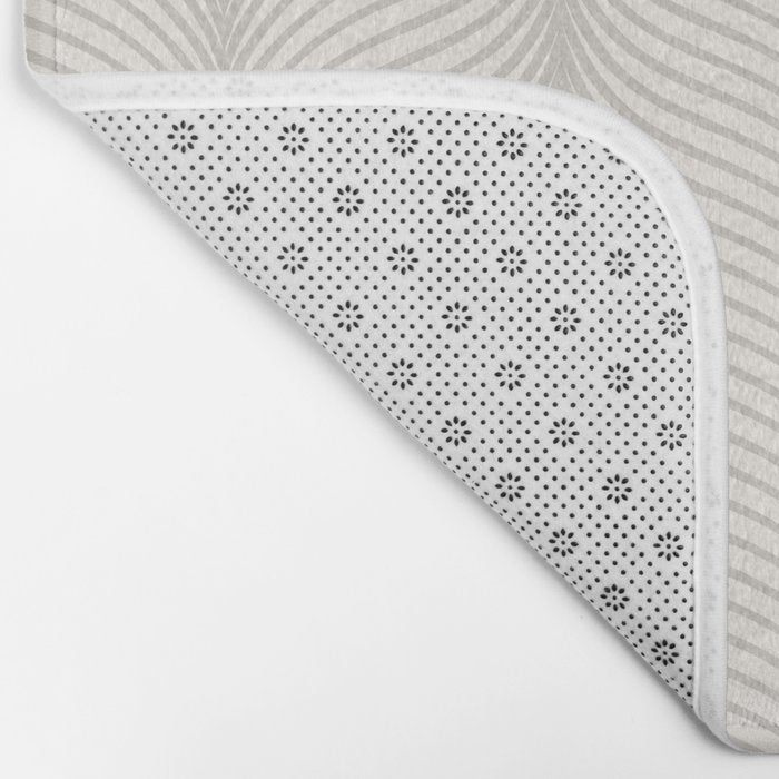 Elysian XVII Grey White Bath Mat Gallery Image 2