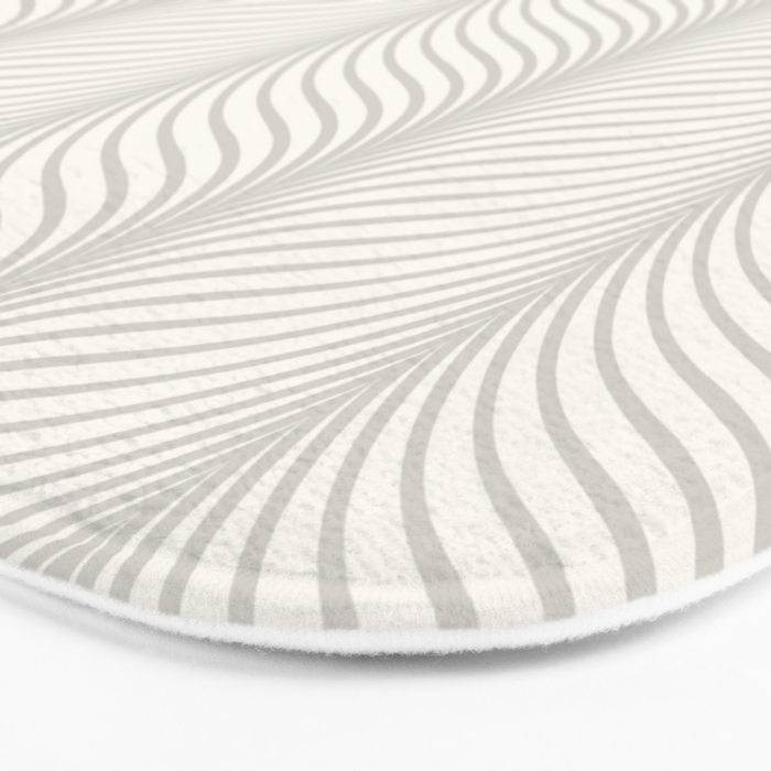 Elysian XVII Grey White Bath Mat Gallery Image 3