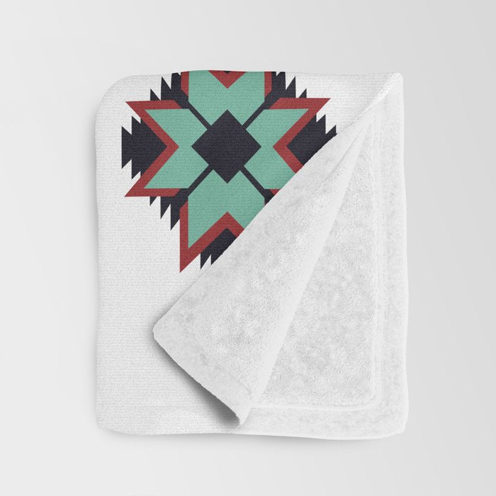 Southwest Santa Fe Geometric Tribal Indian Pattern Throw Blanket Gallery Image 3