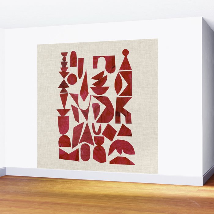 Crimson Ascend Wall Mural Gallery Image 2