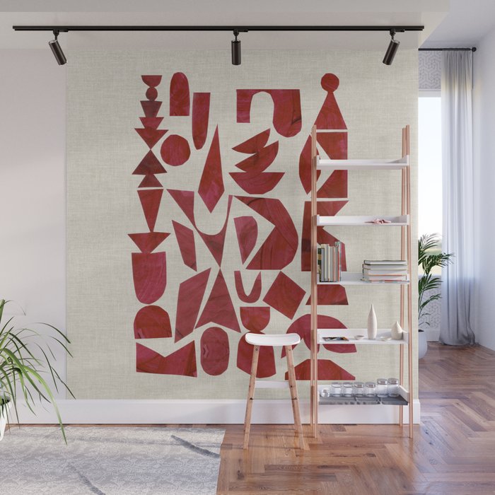 Crimson Ascend Wall Mural Gallery Image 1