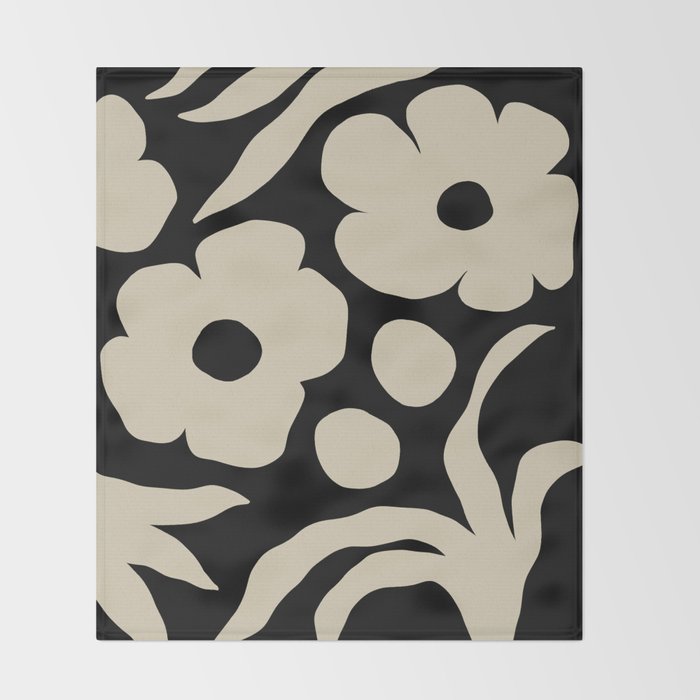 Floral six Throw Blanket Gallery Image 2