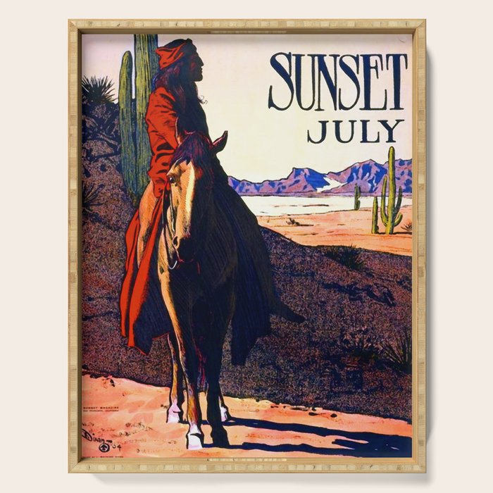 Maynard Dixon Sunset July Serving Tray Gallery Image 1