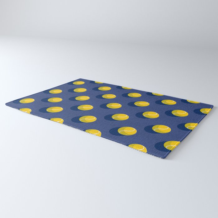 BALLS Tennis - hard court - pattern Rug Gallery Image 3