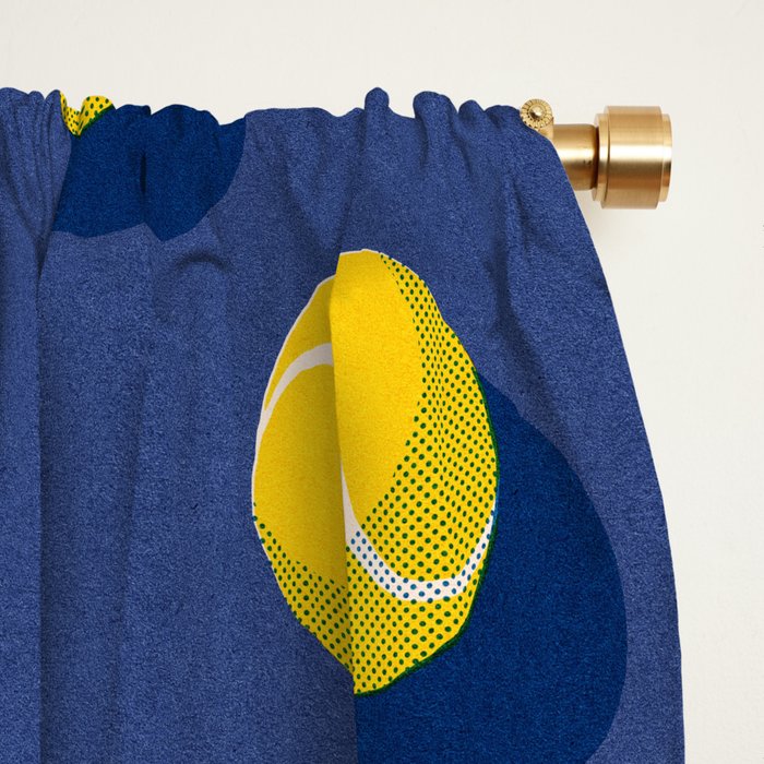 BALLS Tennis - hard court - pattern Window Curtain Gallery Image 2