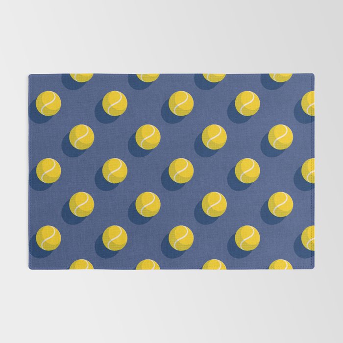 BALLS Tennis - hard court - pattern Rug Gallery Image 2