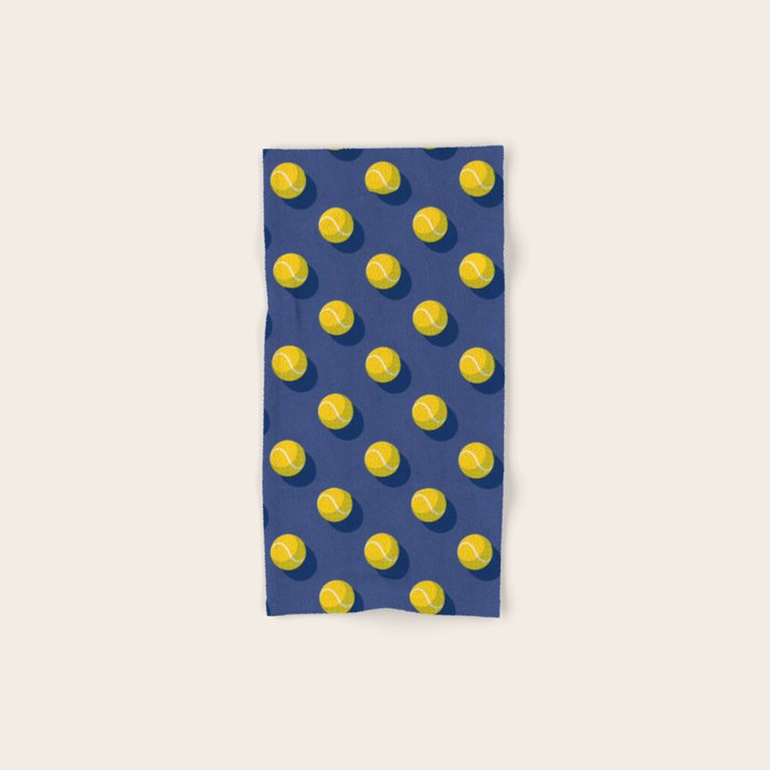 BALLS Tennis - hard court - pattern Bath Towel Gallery Image 1