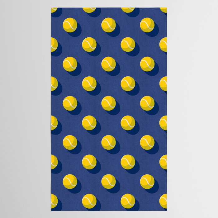BALLS Tennis - hard court - pattern Tablecloth Gallery Image 2
