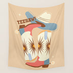 Yeehaw! Cowboy Boots Wall Tapestry Gallery Image 4