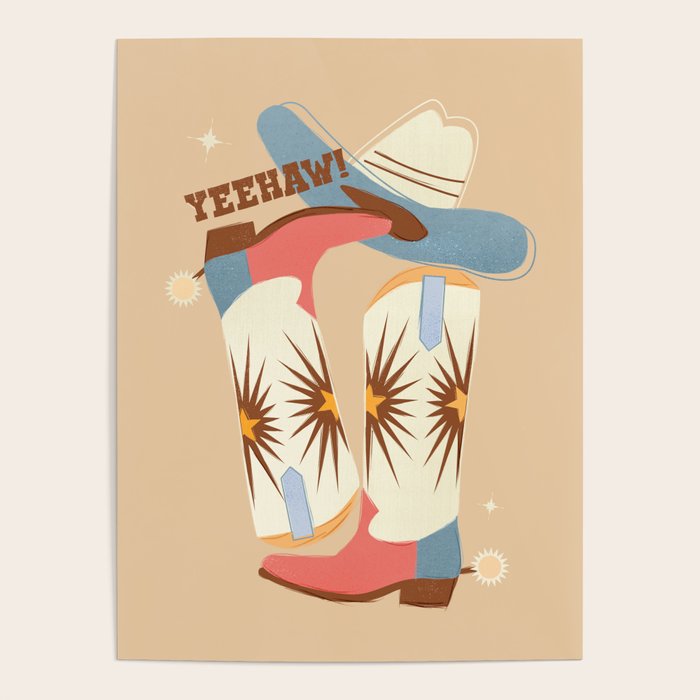 Yeehaw! Cowboy Boots Poster Gallery Image 4