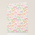 Colorful Coquette Bows  Stationery Card Gallery Image 2