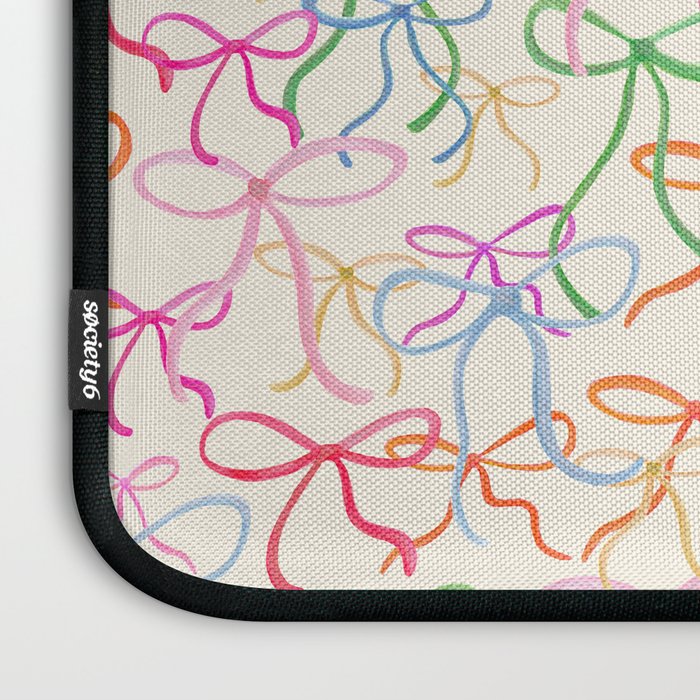 Colorful Coquette Bows  Laptop Sleeve Gallery Image 3