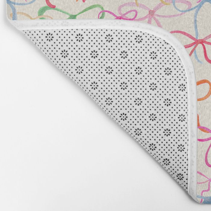 Colorful Coquette Bows  Bath Mat Gallery Image 2