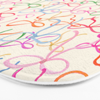Colorful Coquette Bows  Bath Mat Gallery Image 3