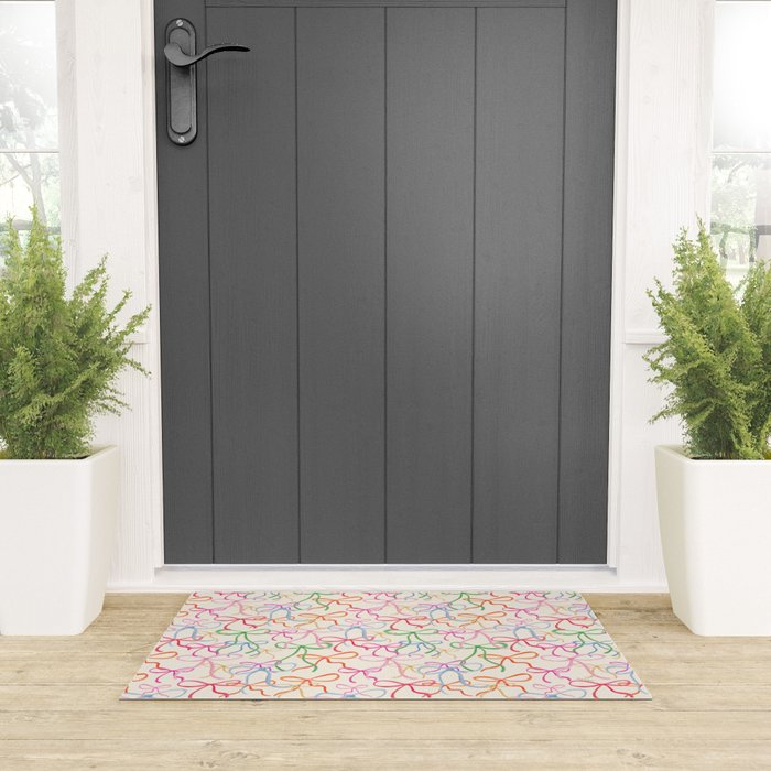 Colorful Coquette Bows  Welcome Mat Gallery Image 3