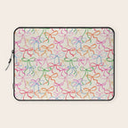 Colorful Coquette Bows  Laptop Sleeve Gallery Image 1