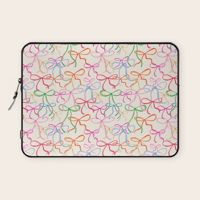 Colorful Coquette Bows  Laptop Sleeve Gallery Image 1