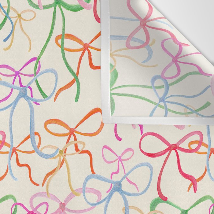 Colorful Coquette Bows  Wall Tapestry Gallery Image 3