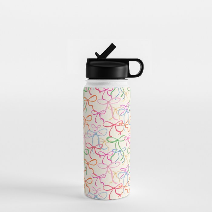 Colorful Coquette Bows  Water Bottle Gallery Image 1