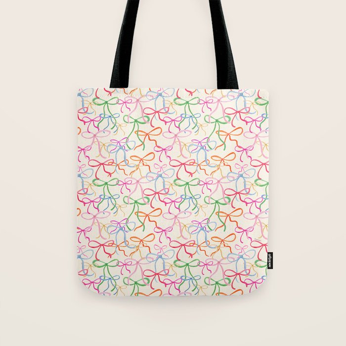 Colorful Coquette Bows  Tote Bag Gallery Image 1