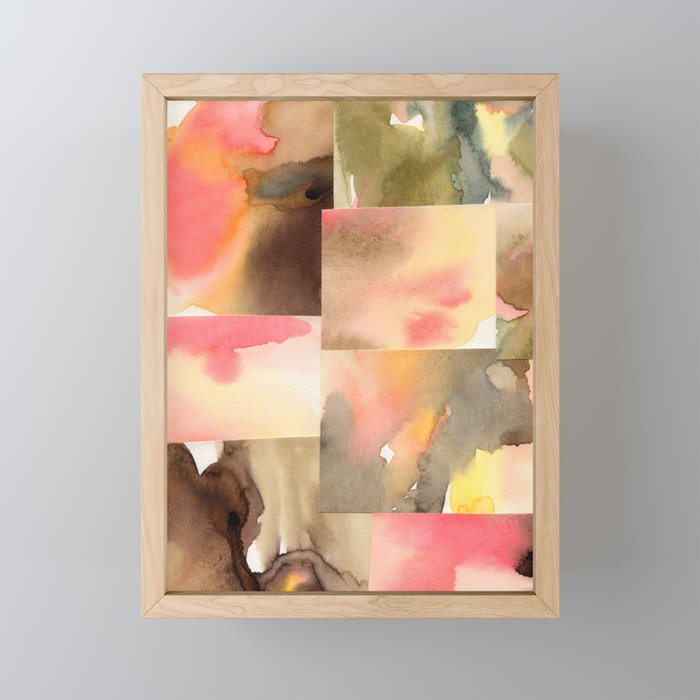 Watercolor Abstract composition 1 Mini Art Print Gallery Image 1