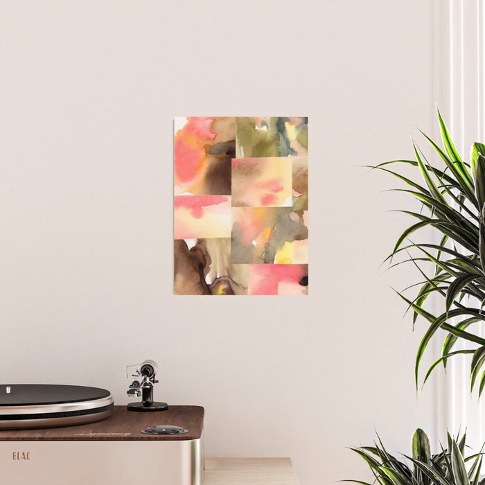 Watercolor Abstract composition 1 Poster Gallery Image 2