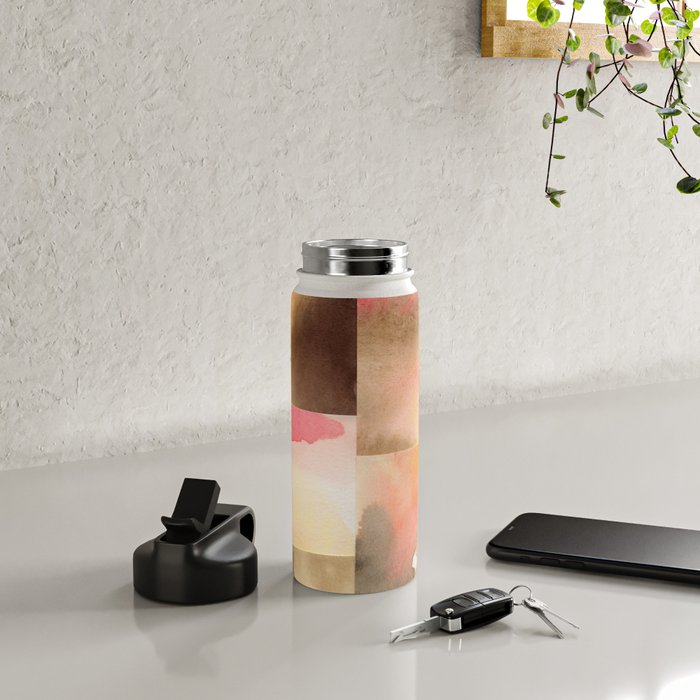 Watercolor Abstract composition 1 Water Bottle Gallery Image 4