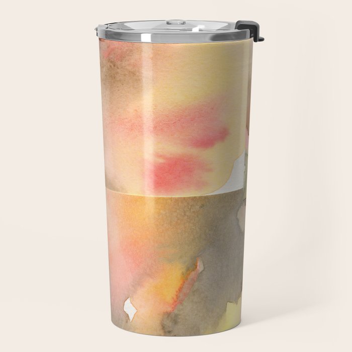 Watercolor Abstract composition 1 Travel Mug Gallery Image 2