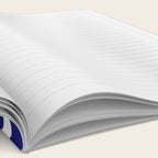 Midnight Blue and White Greek Key Border Notebook Gallery Image 2