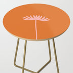 Tall Flower - Floral Minimalism in Pink and Orange Side Table Gallery Image 2