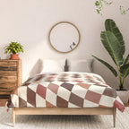Coffee Brown Swirl Checker Comforter Gallery Image 3