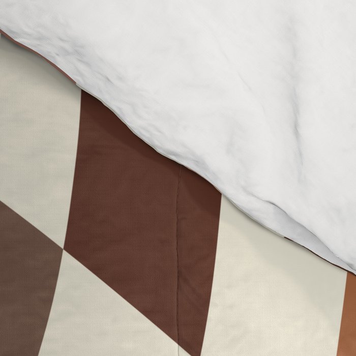 Coffee Brown Swirl Checker Comforter Gallery Image 4