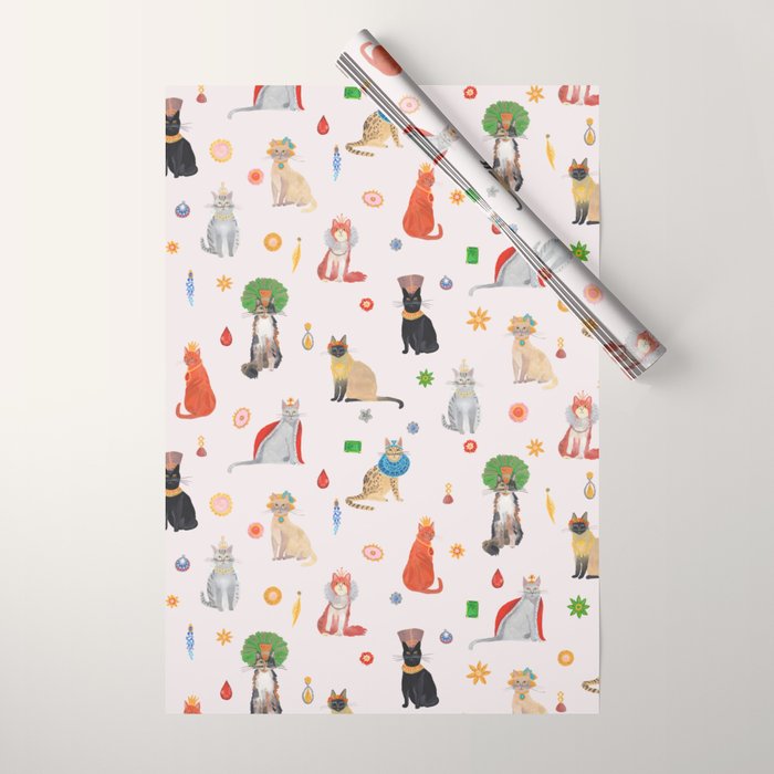 Cat Queens Wrapping Paper Gallery Image 1