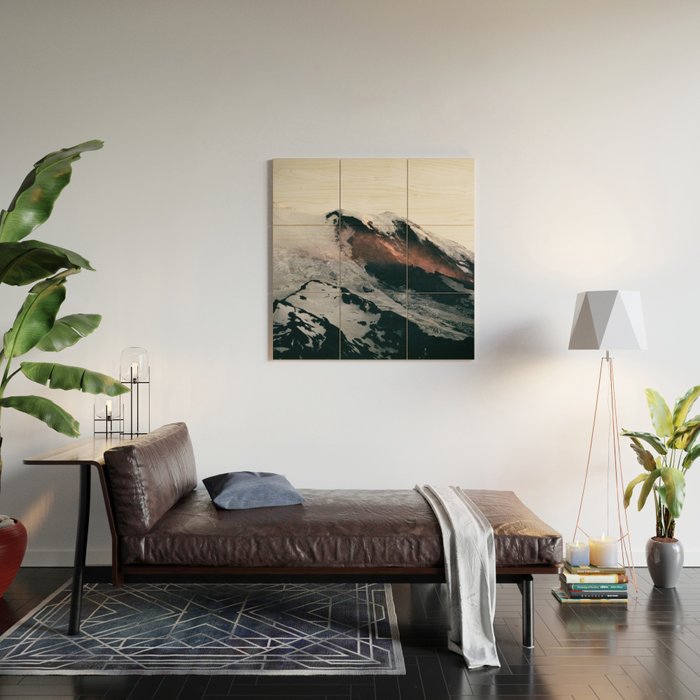 Mount Rainier III Wood Wall Art Gallery Image 2