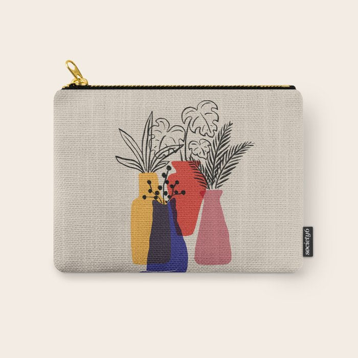 Cat and Plant 66 Carry All Pouch Gallery Image 1