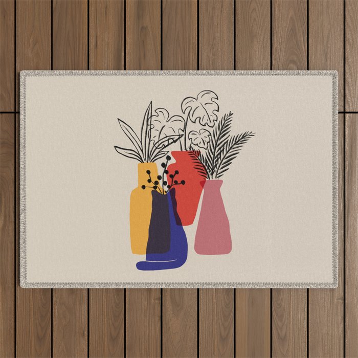 Cat and Plant 66 Outdoor Rug Gallery Image 1
