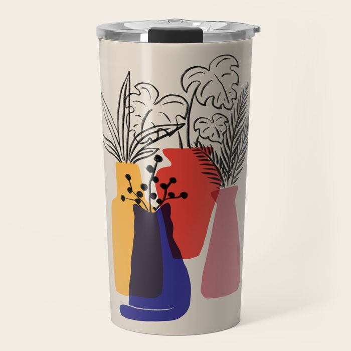 Cat and Plant 66 Travel Mug Gallery Image 1