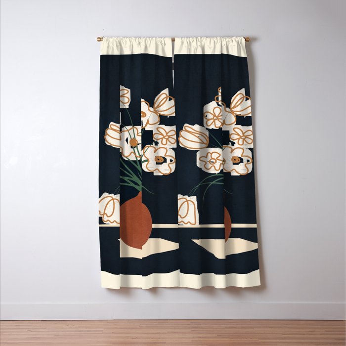 Flowers 1 Window Curtain Gallery Image 3