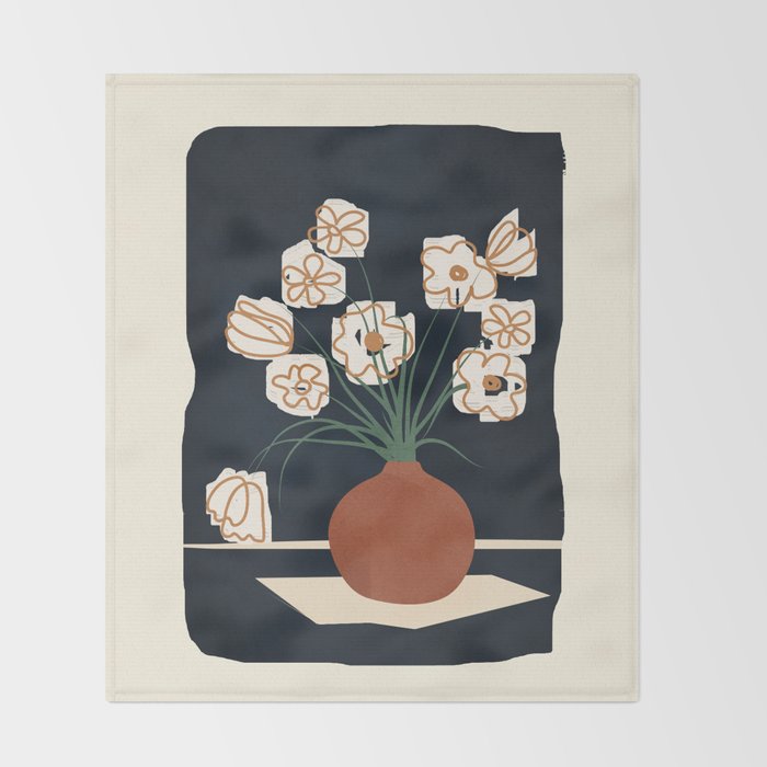 Flowers 1 Throw Blanket Gallery Image 2