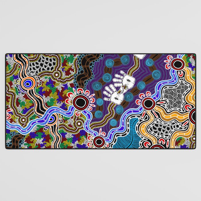 Authentic Aboriginal Art - Discovering Your Dreams Desk Mat Gallery Image 3