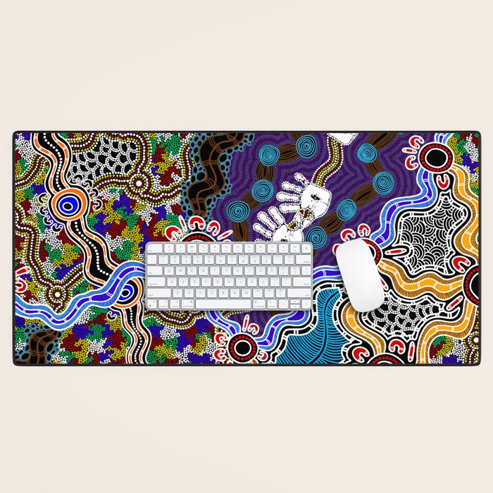 Authentic Aboriginal Art - Discovering Your Dreams Desk Mat Gallery Image 1