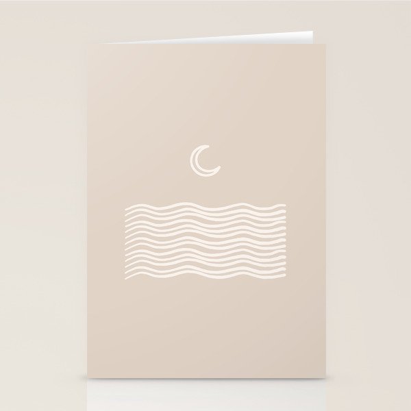 moon over water - neutral Stationery Card Gallery Image 2