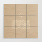 moon over water - neutral Wood Wall Art Gallery Image 1