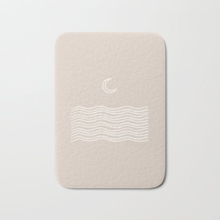 moon over water - neutral Bath Mat Gallery Image 1
