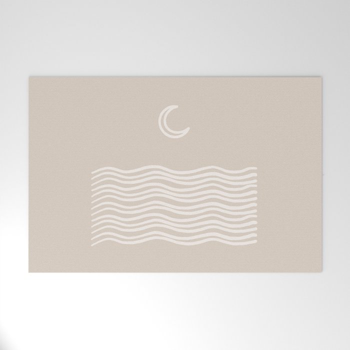moon over water - neutral Welcome Mat Gallery Image 1