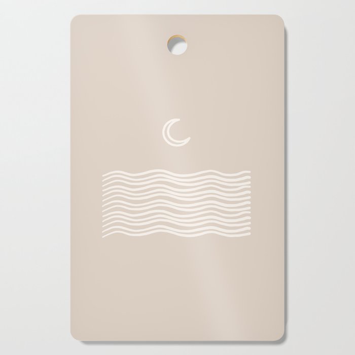 moon over water - neutral Cutting Board Gallery Image 1