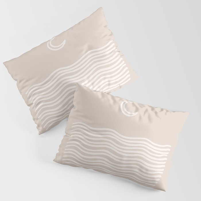 moon over water - neutral Pillow Sham Gallery Image 3